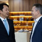 O embaixador do Japão no Brasil e o governador de Mato Grosso