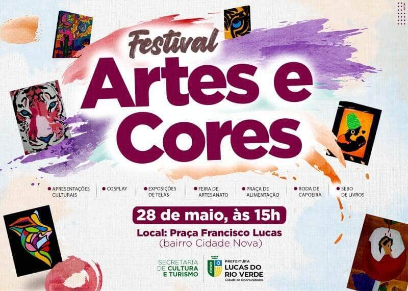 festival artes e cores acontece no proximo domingo 28