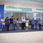 gestao municipal inaugura agencia comunitaria dos correios no bairro parque das americas