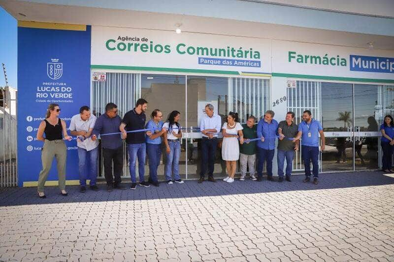 gestao municipal inaugura agencia de correios comunitaria no bairro parque das americas