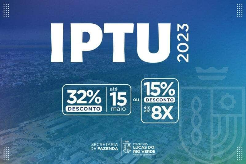 iptu desconto de 32 em cota unica vence na proxima segunda feira 15