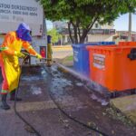 lavagem de contentores reforca higiene urbana em lucas do rio verde