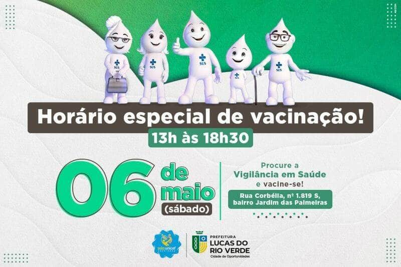 mais uma etapa de vacinacao sera realizada neste sabado 06 na vigilancia em saude