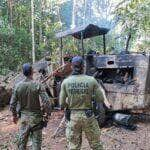 pf faz operacao contra extracao ilegal de ouro e diamantes em ti