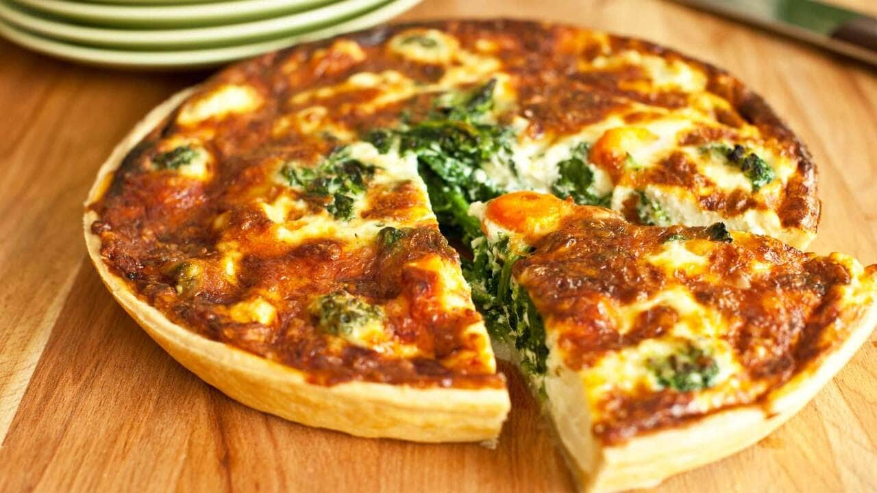 receita de quiche de espinafre