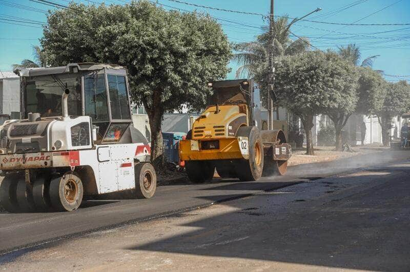 regiao central de lucas do rio verde esta recebendo recapeamento