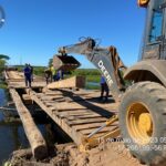 Recuperação de ponte na Transpantaneira  - Foto por: Fiscalização/Sinfra-MT