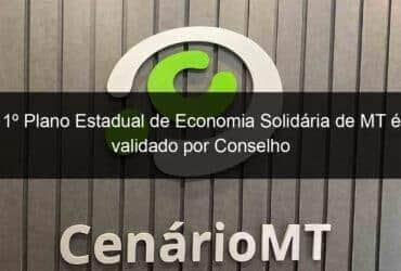 1o plano estadual de economia solidaria de mt e validado por conselho 780598