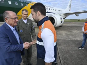 Alckmin chega ao Rio Grande do Sul para visitar cidades atingidas por ciclone