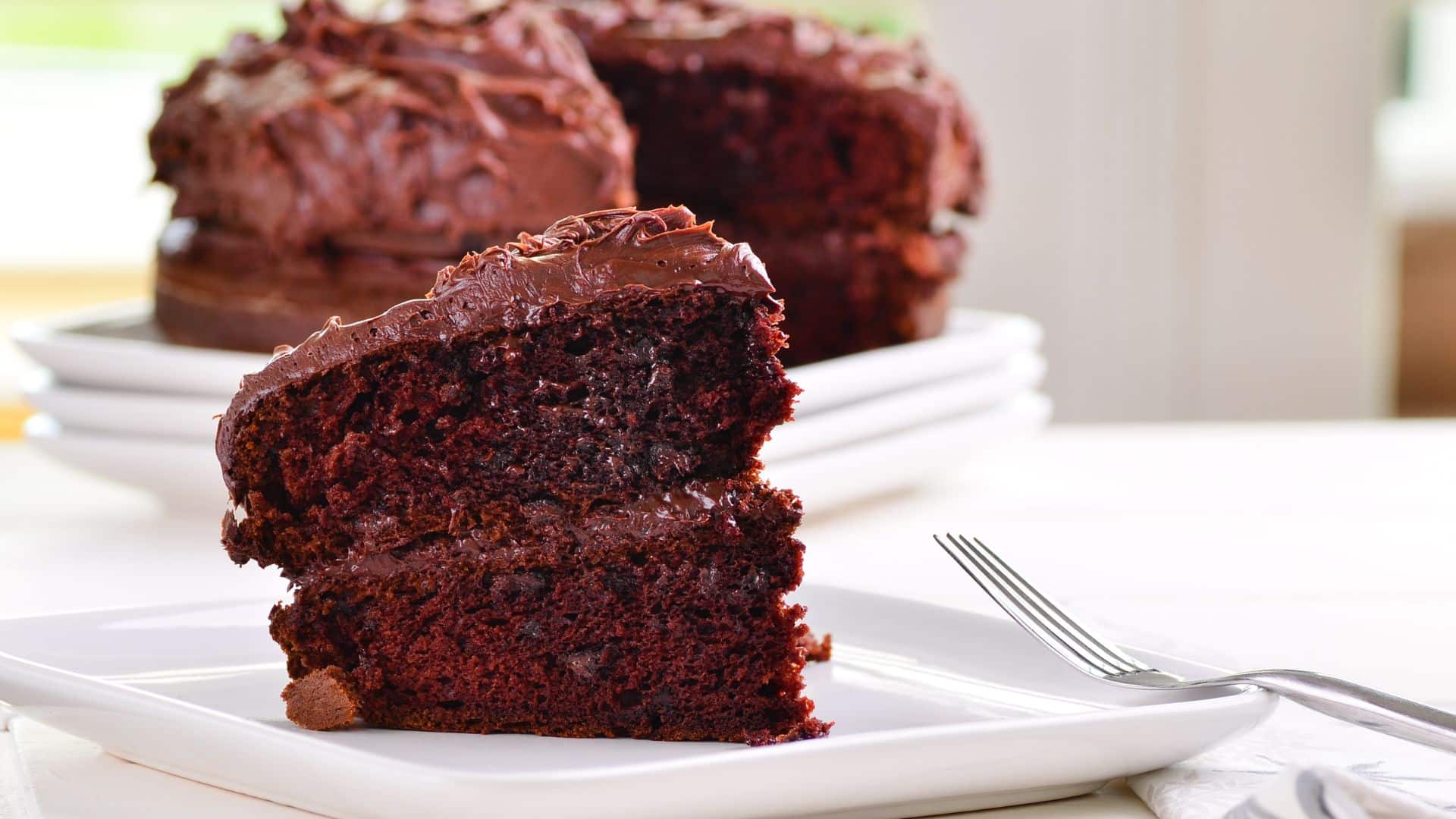 Bolo de chocolate húmido