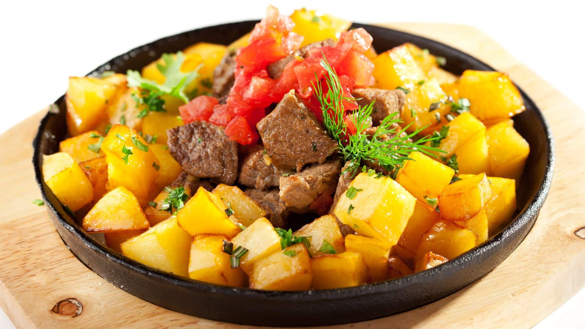 Carne de panela com batata