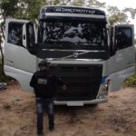Carreta roubada no sul de Mato Grosso e encontrada em local usado como desmanche de veiculos