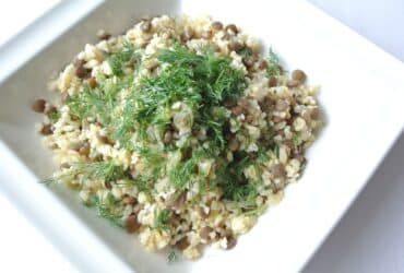 Como fazer arroz com lentilha
