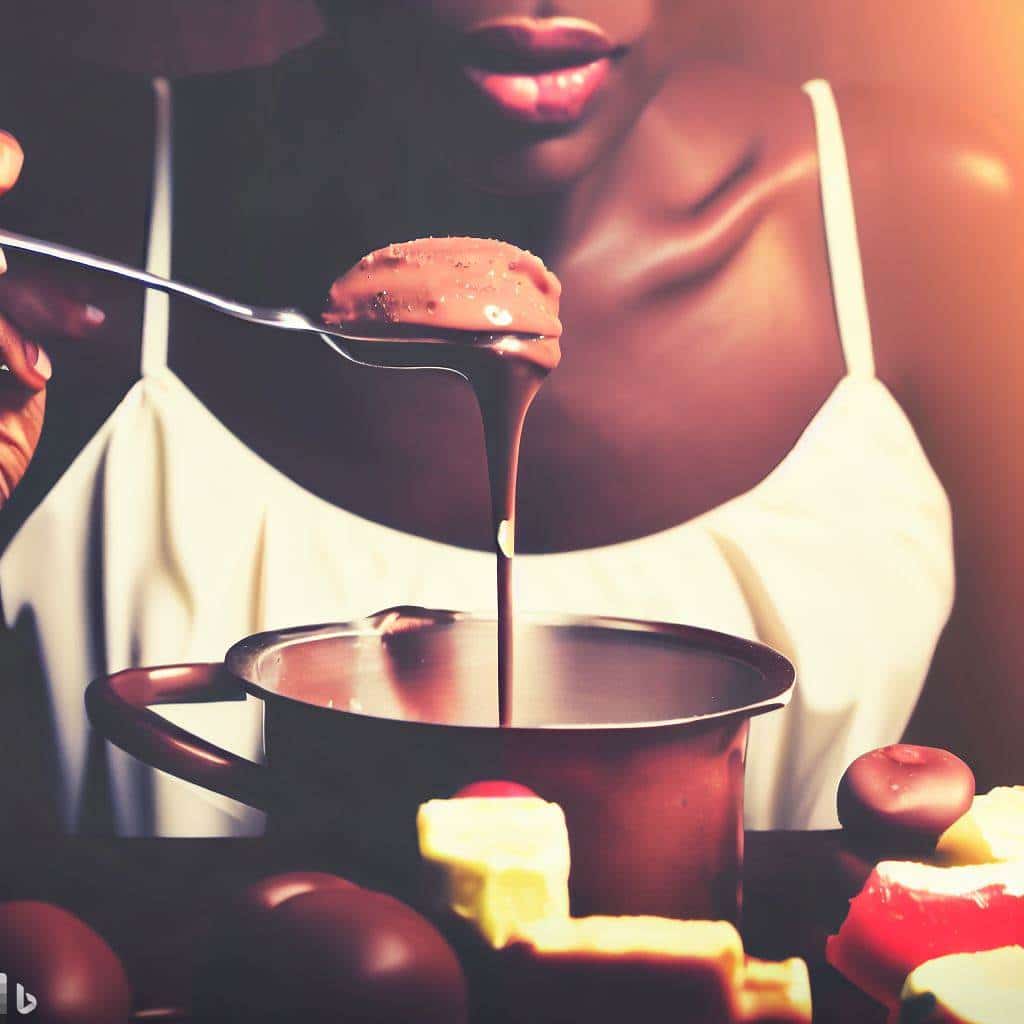 Como fazer fondue de chocolate