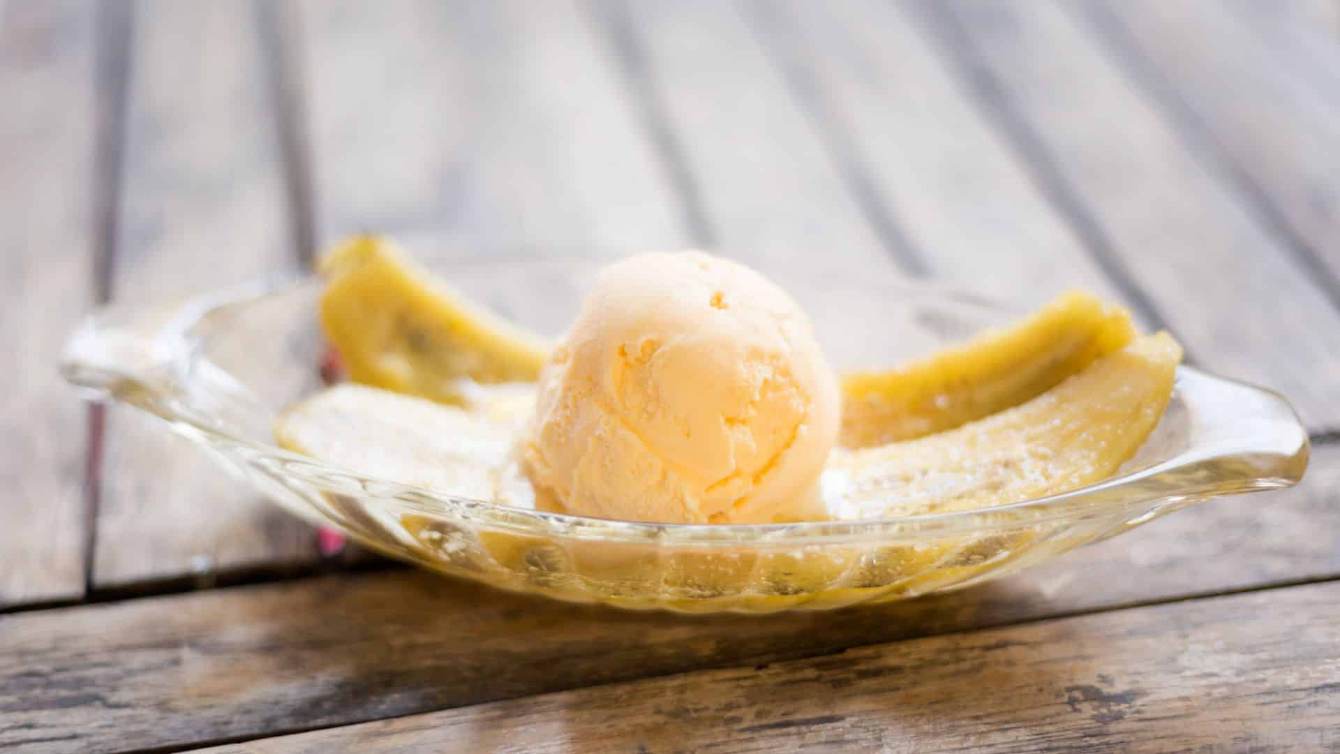 Como fazer sorvete de banana
