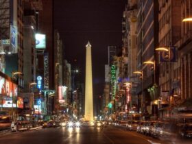 Corrientes Buenos Aires at Night