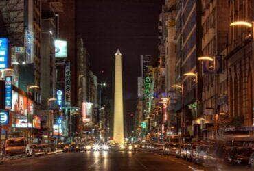 Corrientes Buenos Aires at Night