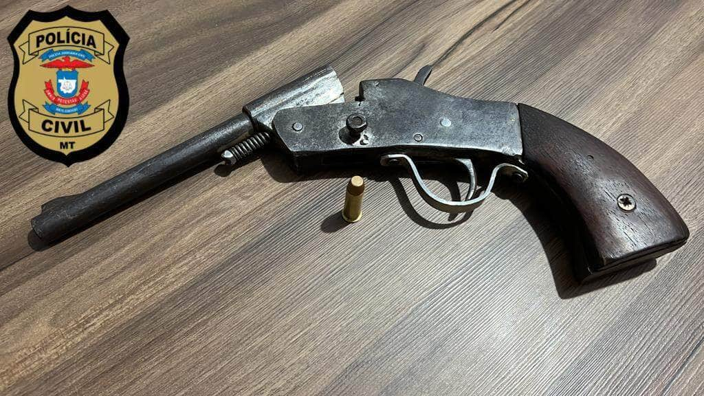 Homem que ameacou funcionaria de mercado com arma de fogo e preso em Mato Grosso