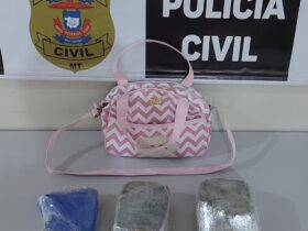 Jovem esconde drogas dentro da bolsa da filha em Mato Grosso
