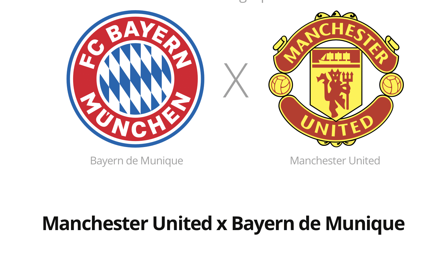 Manchester United x Bayern de Munique