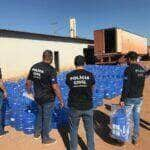 Policia apreende 1.345 garrafoes retornaveis durante buscas em mineradoras e distribuidoras de agua em MT