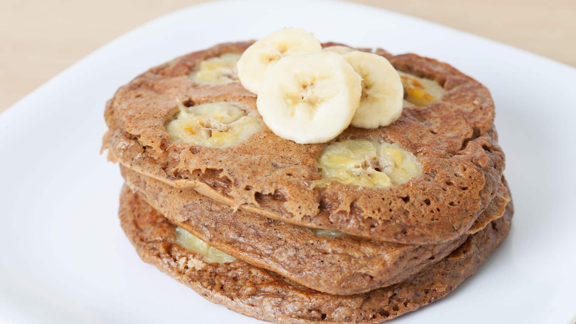 Receita de panqueca de banana e aveia