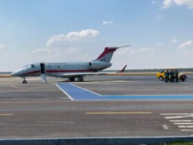 Tecnicos da FAB e da Infraero testam sistema do aeroporto de Sorriso