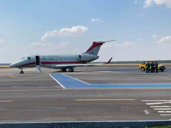 Tecnicos da FAB e da Infraero testam sistema do aeroporto de Sorriso