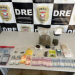 Traficante e preso em Cuiaba com porcoes de maconha haxixe cocaina e drogas sinteticas