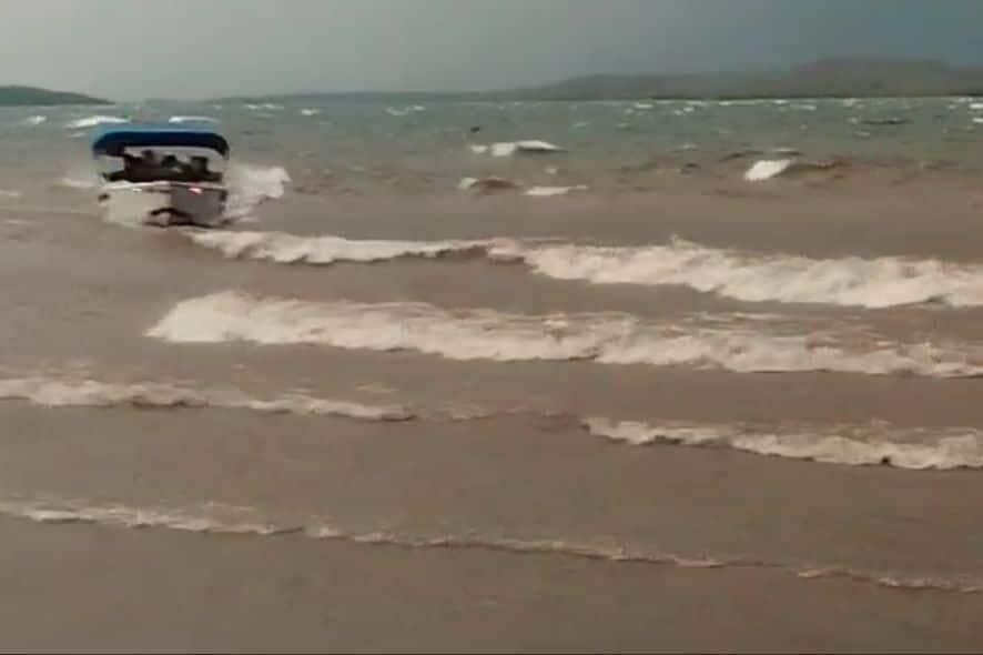 Ventania assusta visitantes e moradores do Lago do Manso em Mato Grosso