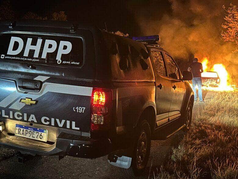 Um criminoso morreu e outro foi preso durante confronto com a Polícia Militar, na comunidade rural Cinquentinha, no município de Nossa Senhora do Livramento – MT.