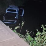 Idoso morre após camionete cair de ponte em Mato Grosso