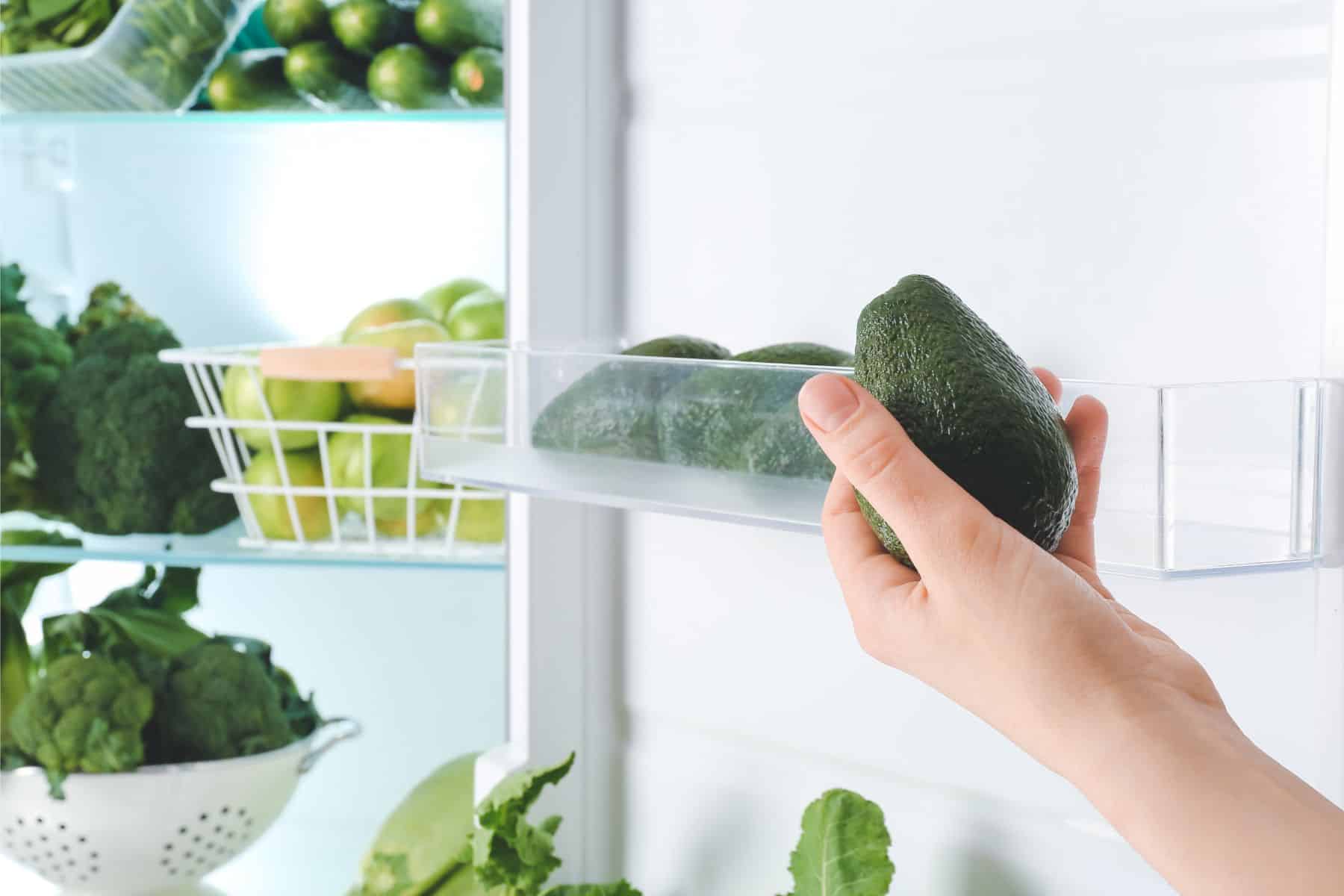 Abacate na geladeira