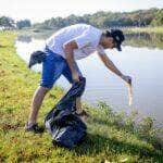 acao voluntaria recolhe lixo do lago harri muller