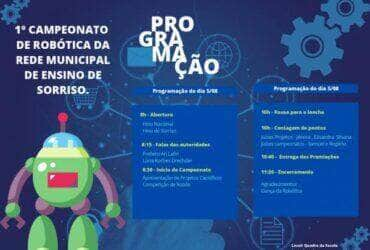 alunos do ensino fundamental participam do 1o campeonato de robotica em sorriso