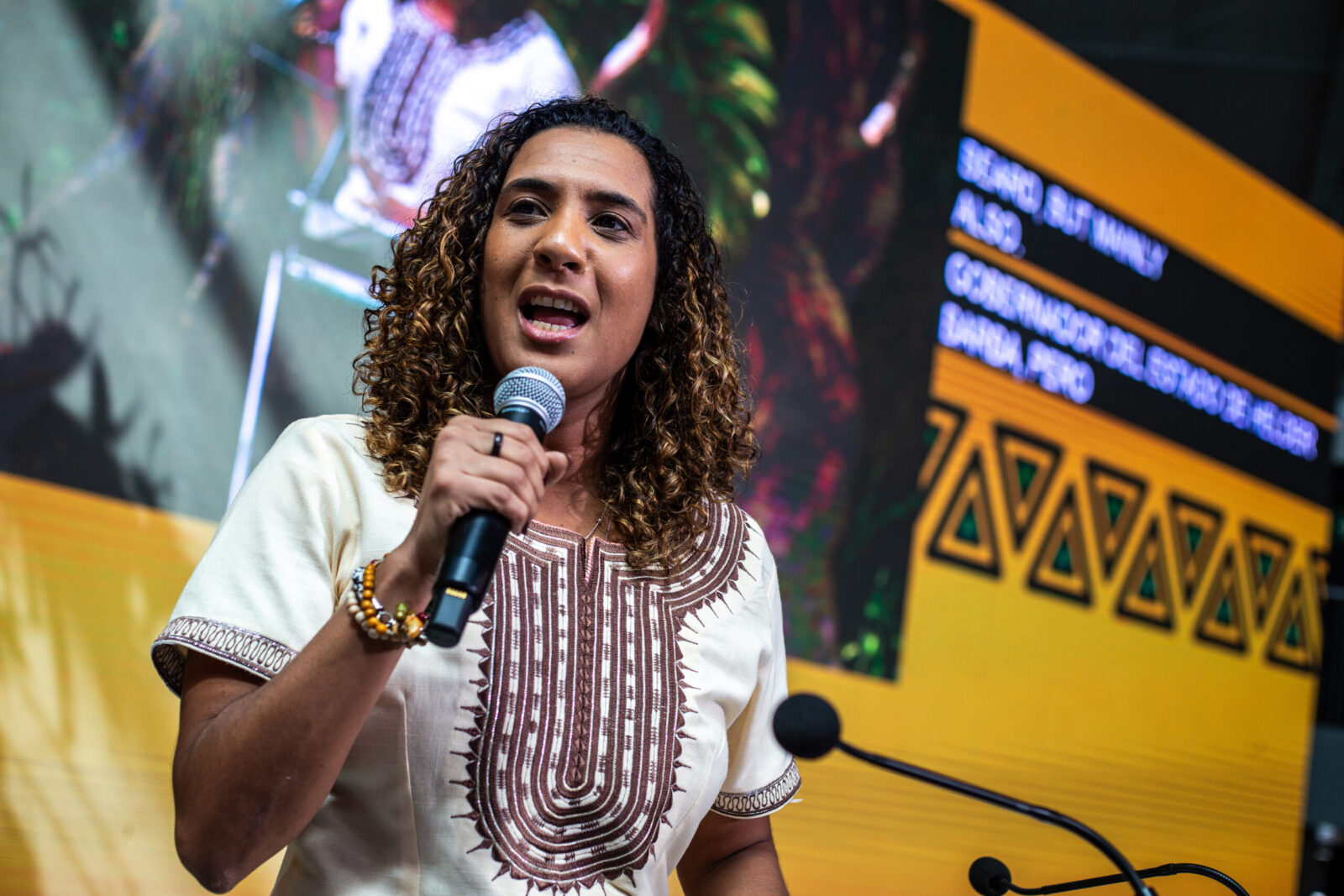 06/08/2023, A ministra da igualdade racial, Anielle Franco, anuncia criação de Comitê de Monitoramento da Amazônia Negra e Enfrentamento ao Racismo Ambiental. Foto: Rithyele Dantas/MIR