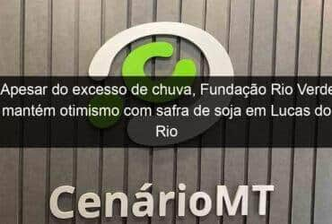 apesar do excesso de chuva fundacao rio verde mantem otimismo com safra de soja em lucas do rio verde 1100376