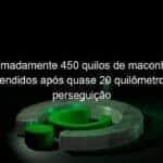 aproximadamente 450 quilos de maconha sao apreendidos apos quase 20 quilometros de perseguicao no oeste catarinense 773149