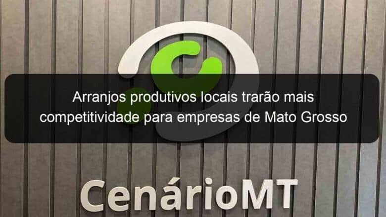 arranjos produtivos locais trarao mais competitividade para empresas de mato grosso 963896