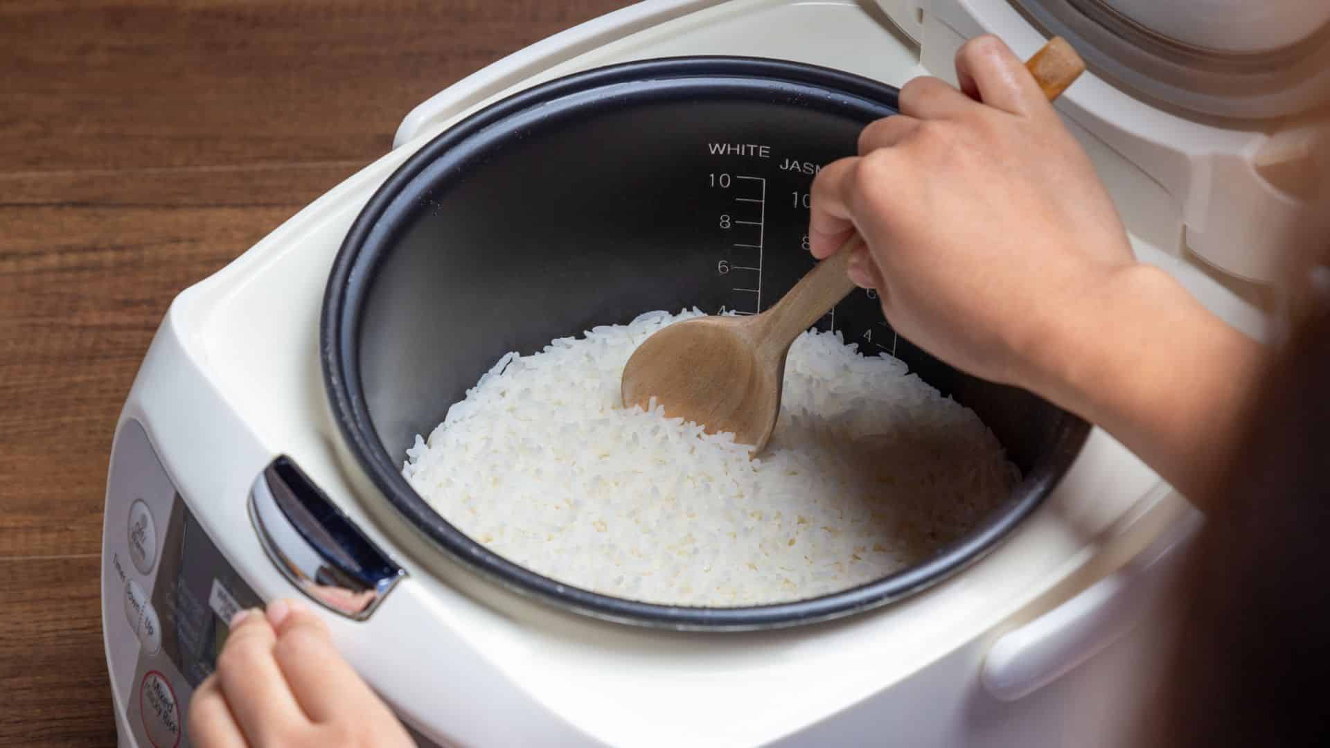 arroz na panela elétrica