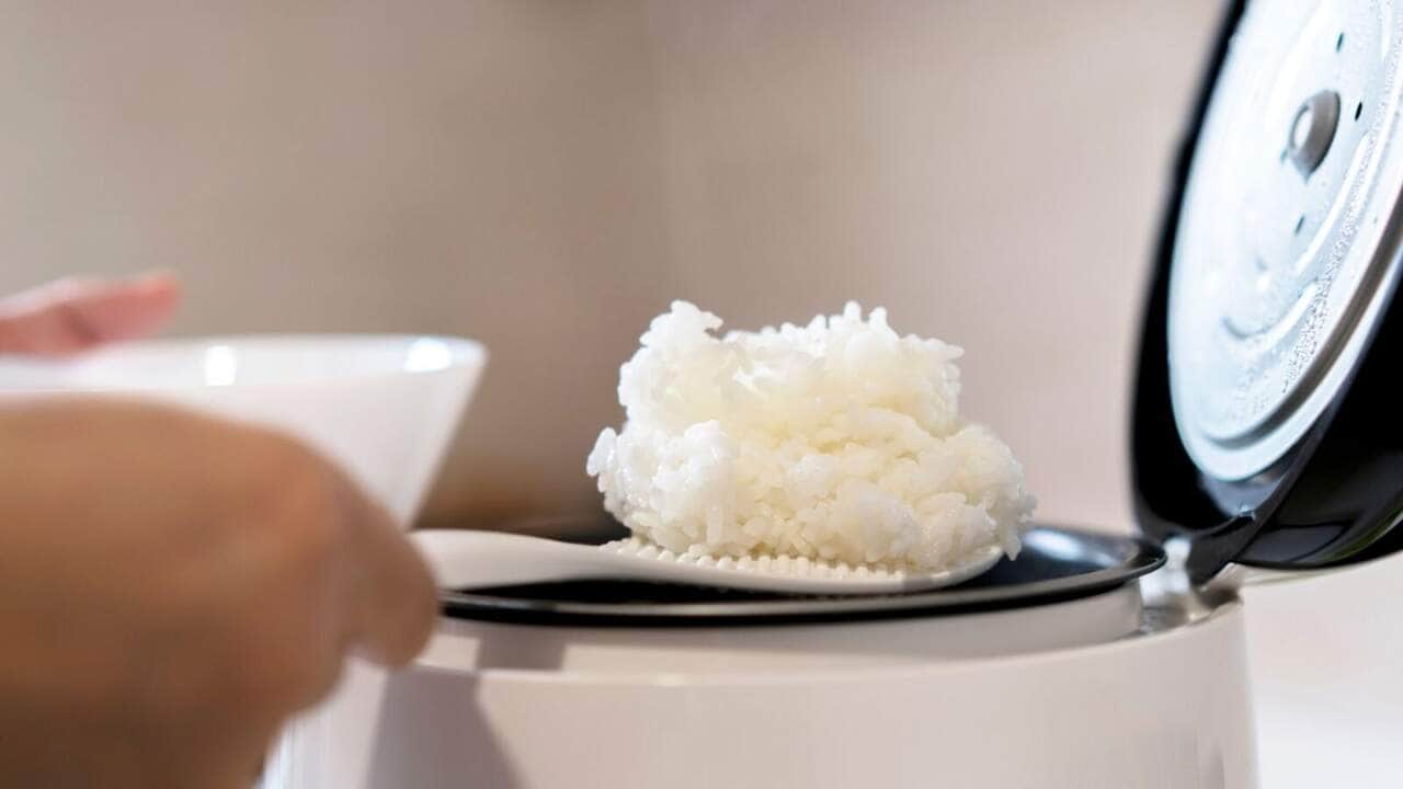 arroz na panela elétrica
