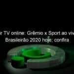 assistir tv online gremio x sport ao vivo pelo brasileirao 2020 hoje confira 959279