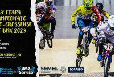 atletas de oito cidades disputam a 3a etapa do campeonato mato grossense de bmx em sorriso