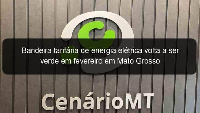 bandeira tarifaria de energia eletrica volta a ser verde em fevereiro em mato grosso 893072