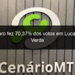 bolsonaro fez 7037 dos votos em lucas do rio verde 1211126