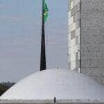 Palácio do Congresso Nacional na Esplanada dos Ministérios em Brasília