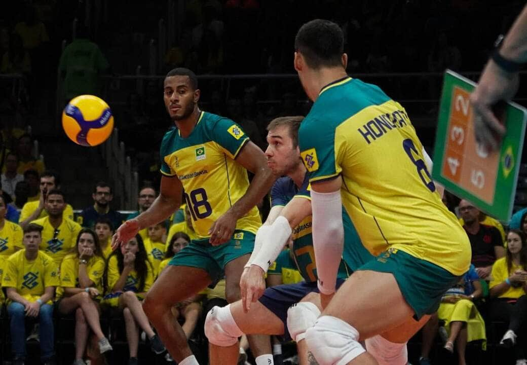 Brasil vence Itália por 3 a 2 e está na Olimpíada de Paris. Foto: Wander Roberto/CBV