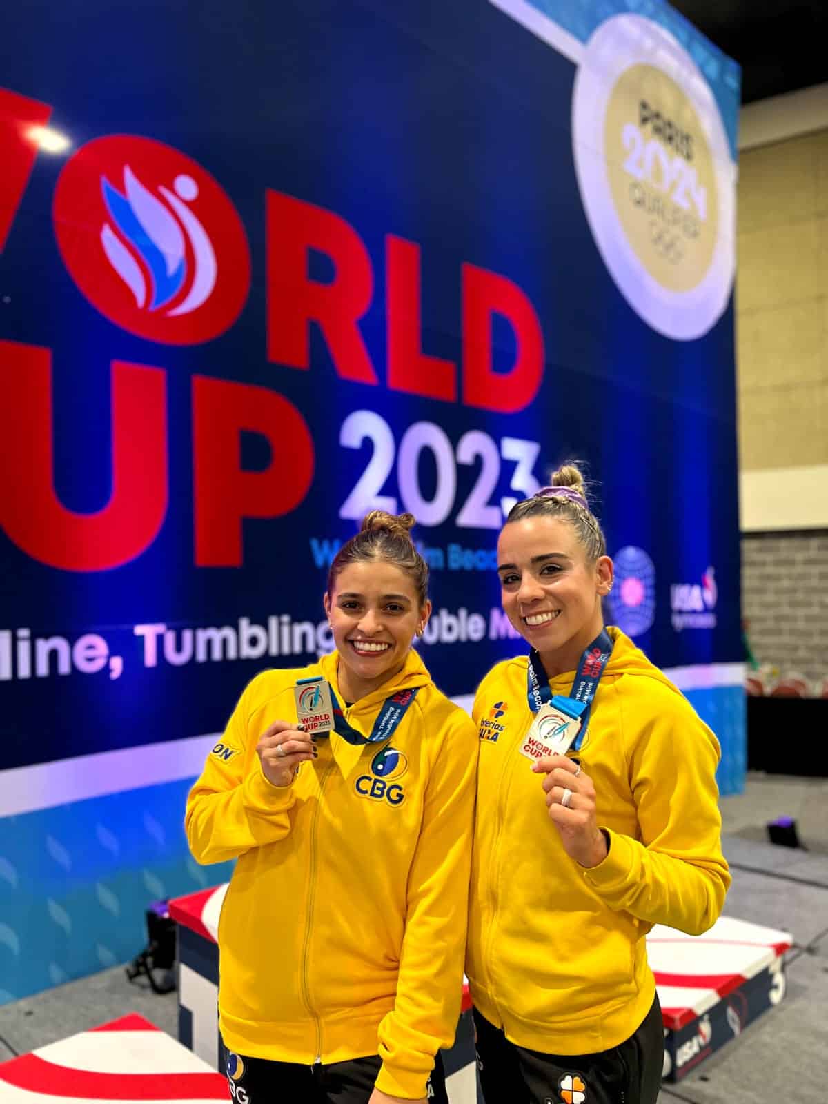 brasileiras sao prata na copa do mundo de ginastica de trampolim