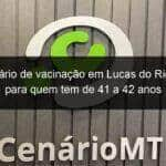 calendario de vacinacao em lucas do rio verde para quem tem de 41 a 42 anos 1055733