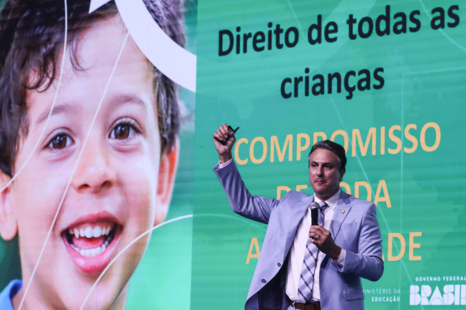 Brasília, (DF) – 19/09/2023 - O ministro da Educação, Camilo Santana, participa do evento sobre o Compromisso Nacional Criança Alfabetizada. Foto Valter Campanato/Agência Brasil.